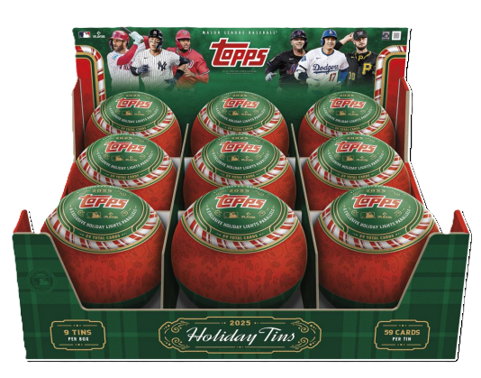 2025 TOPPS HOLIDAY BASEBALL RETAIL COLLECTOR TINS