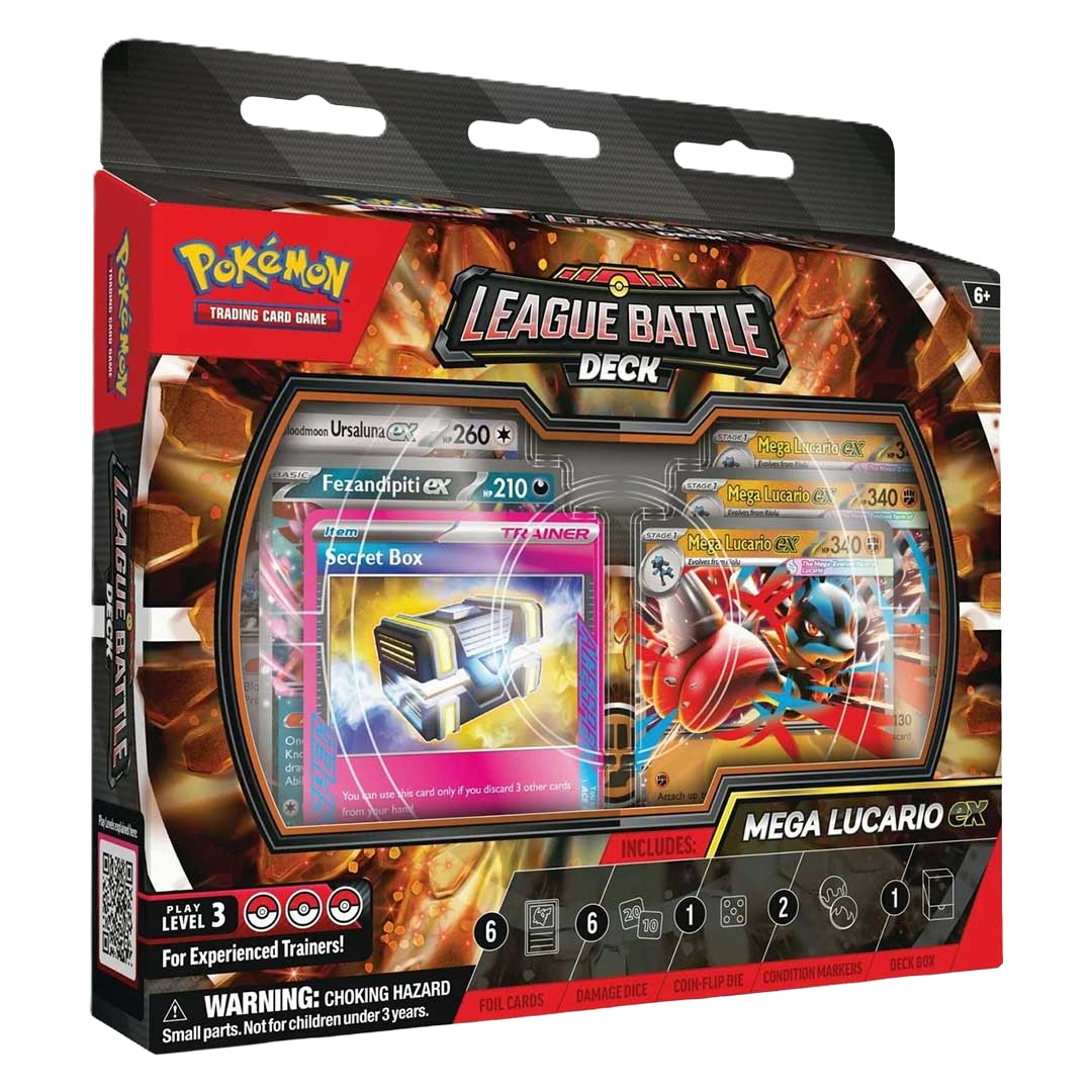Pokemon Mega Lucario ex League Battle Deck Box
