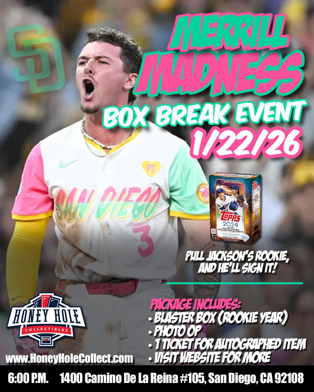 MERRILL MADNESS BOX BREAK EVENT - ADDITIONAL AUTOGRAPH