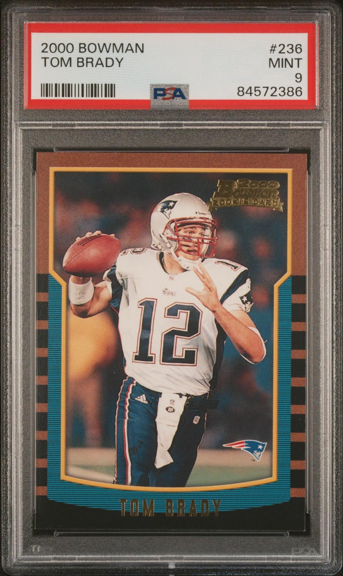 2000 BOWMAN 236 TOM BRADY PSA 9