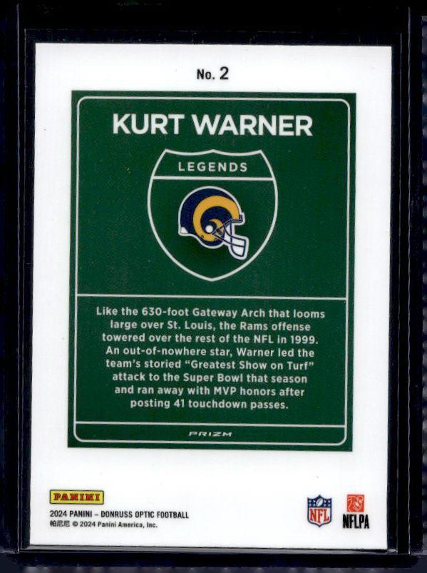 2024 Optic Kurt Warner #2 Downtown