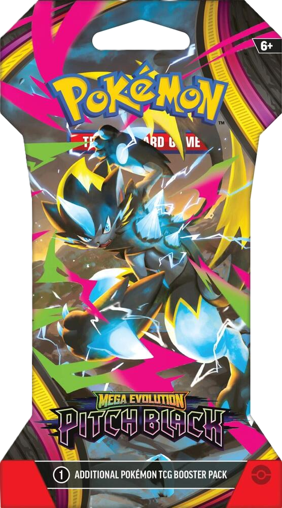 Pokemon Mega Evolution Pitch Black Sleeved Booster Pack