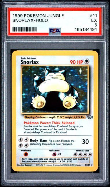 1999 Jungle Snorlax-Holo PSA 5