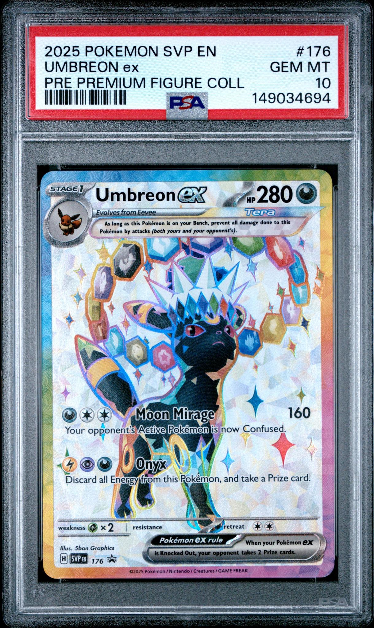 2025 Pokemon SVP Umbreon EX #176 PSA 10