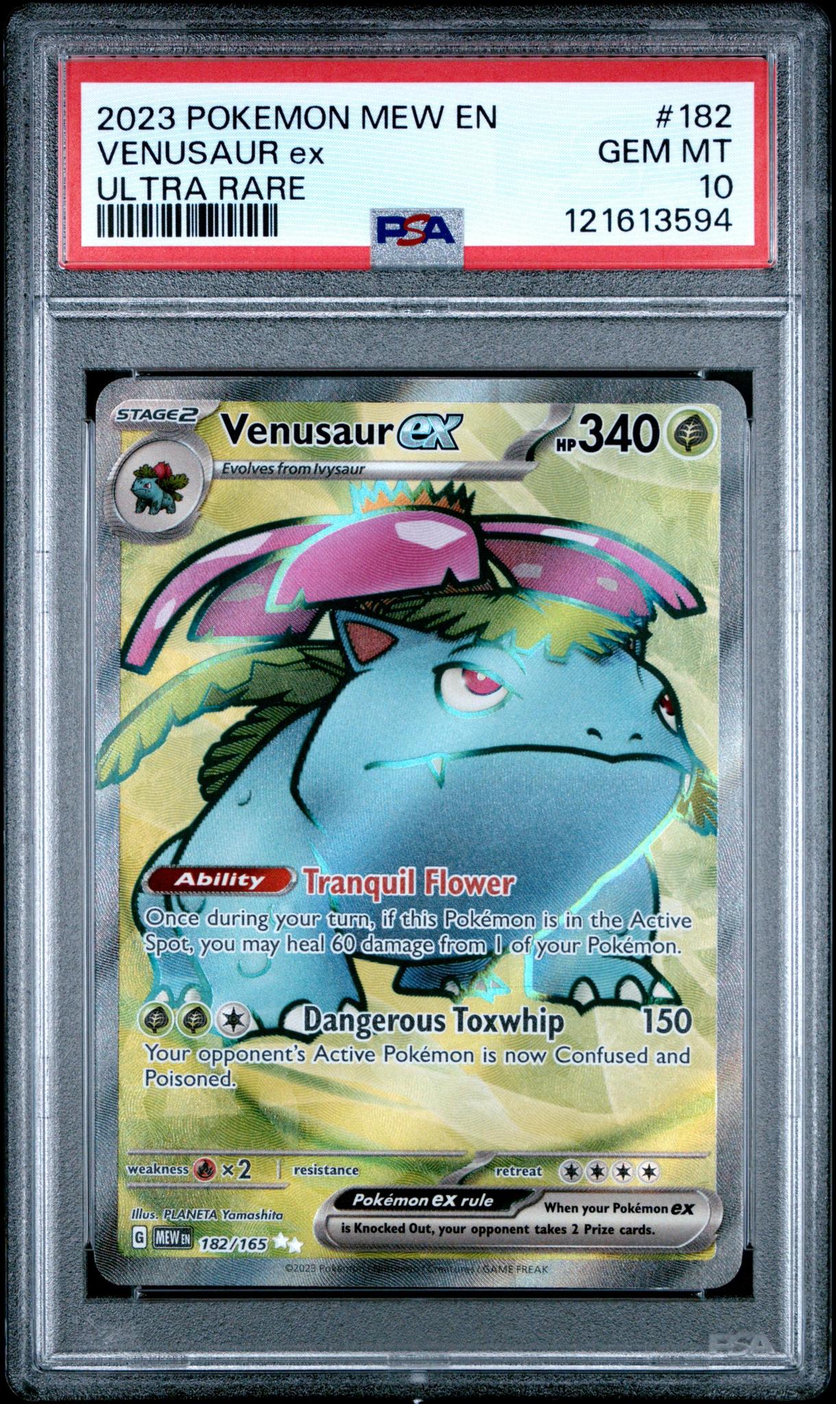 2023 Pokemon Mew Venusaur EX 182/165 PSA 10