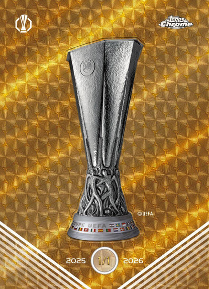2025/26 Topps UEFA Club Competitions Chrome Soccer Mega Box