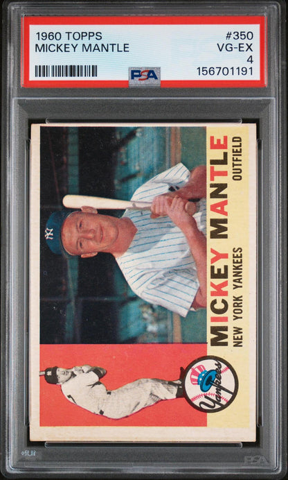 1960 Topps Mickey Mantle #350 PSA 4