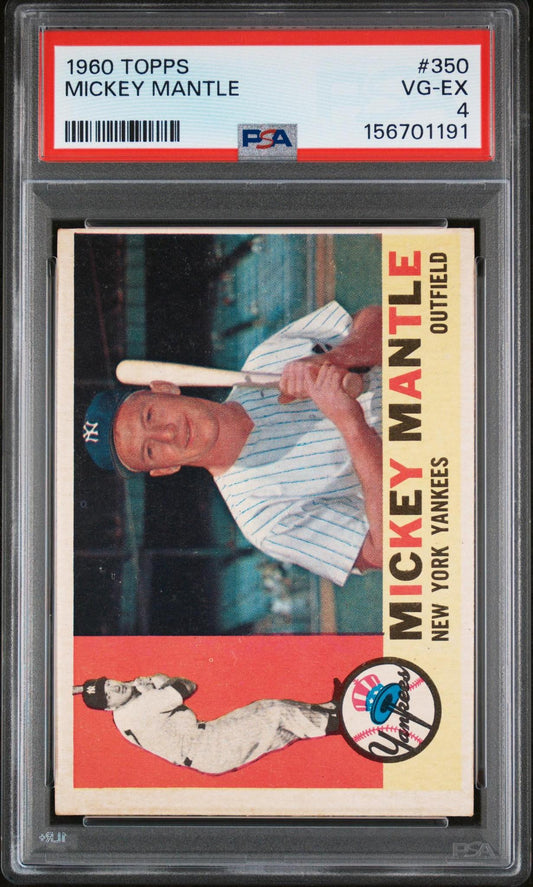 1960 Topps Mickey Mantle #350 PSA 4
