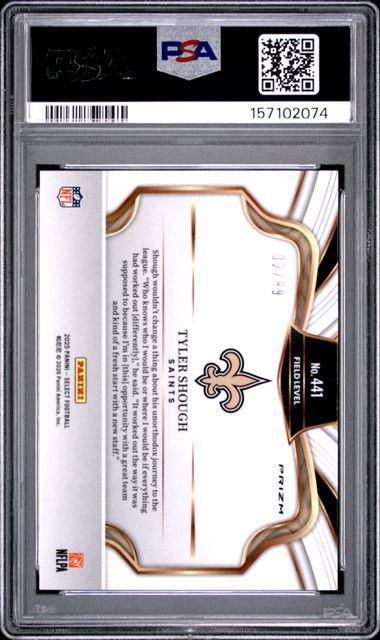 2025 PANINI SELECT #441 TYLER SHOUGH TRI-COLOR PRIZM PSA 10