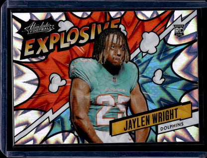 2024 Panini Absolute #EX-JWT Jaylen Wright Explosive