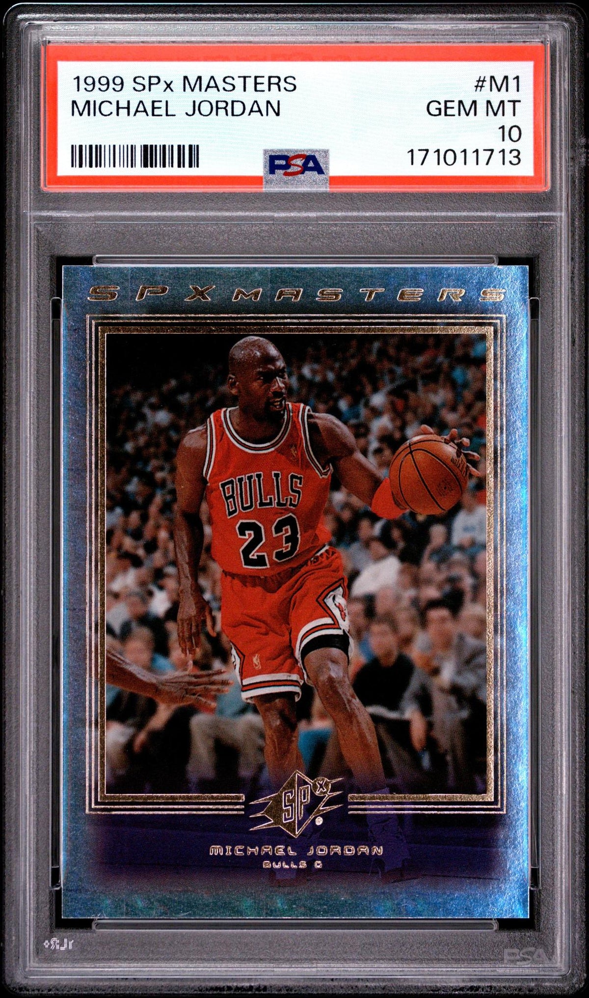 1999 SPx MASTERS M1 MICHAEL JORDAN PSA 10 - POP 24