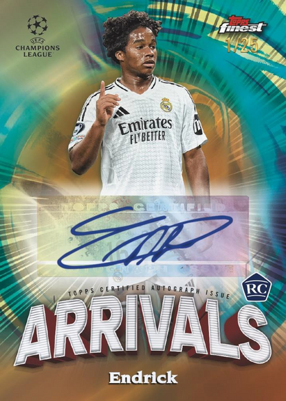 2024/25 Topps UEFA Club Competitions Finest Soccer Hobby Box