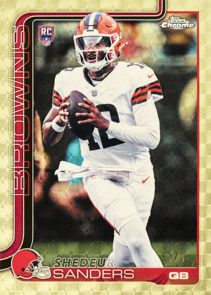 2025 Topps Chrome Football Blaster Box
