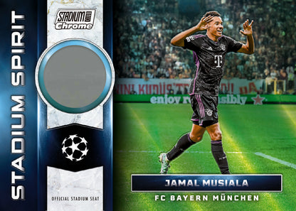2023/24 Topps UEFA Club Competitions Stadium Club Chrome Soccer Hobby Box