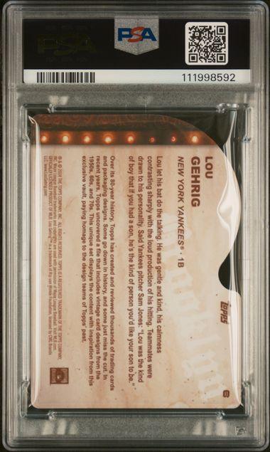2024 TOPPS BROOKLYN COLLECTION #6 LOU GEHRIG DIE-CUT-PLATINUM 1/1