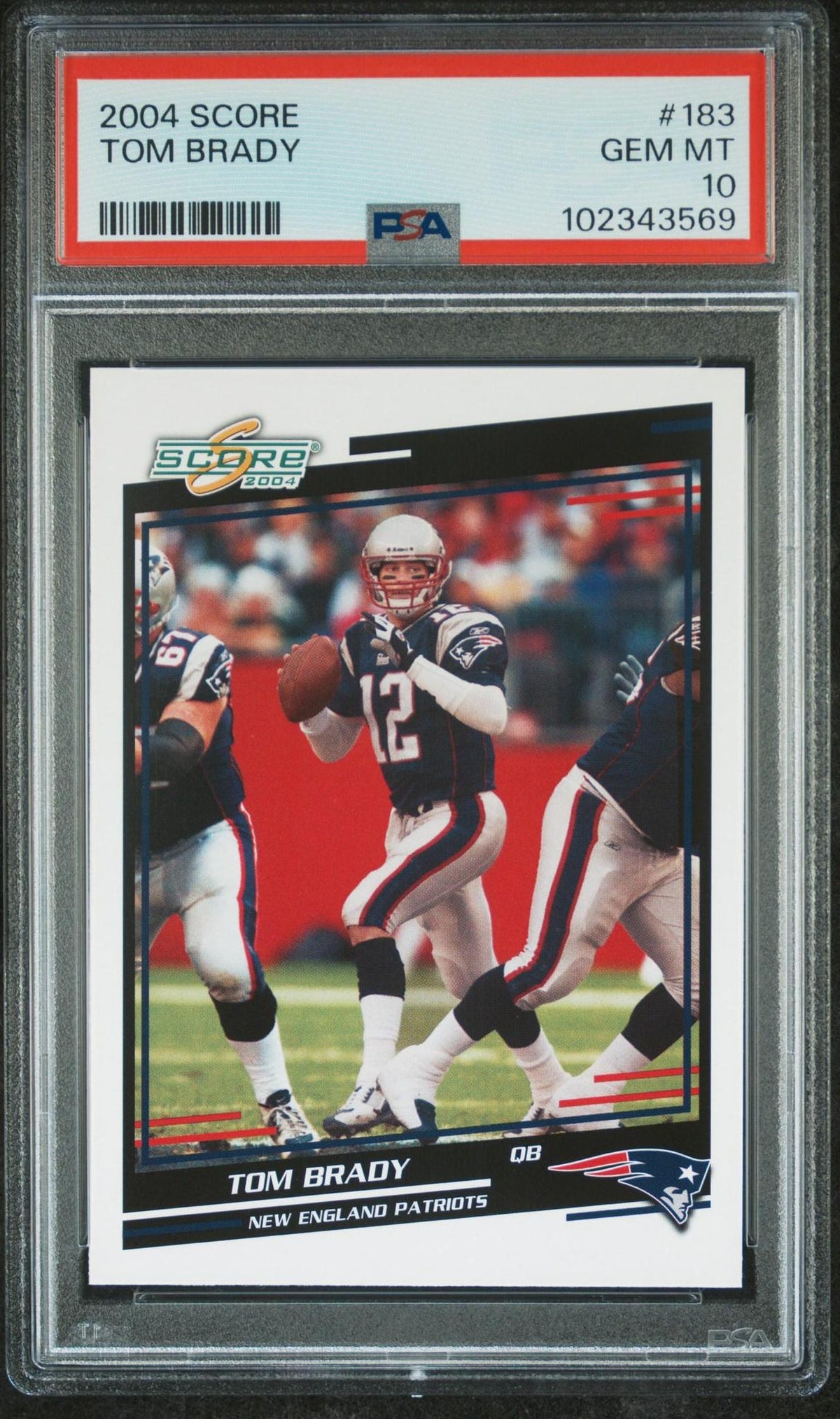 2004 SCORE 183 TOM BRADY