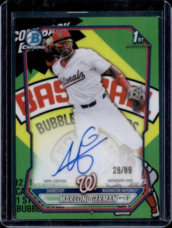 2026 Bowman Chrome Marconi German #CPA-MG Autograph /89