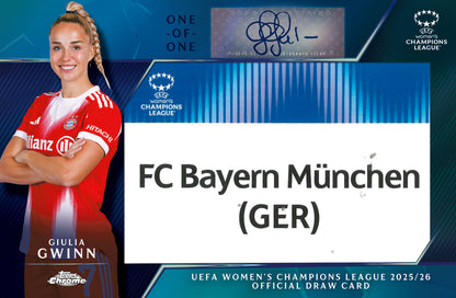 2025/26 Topps UEFA Women's Champions League Chrome Soccer Hobby Box