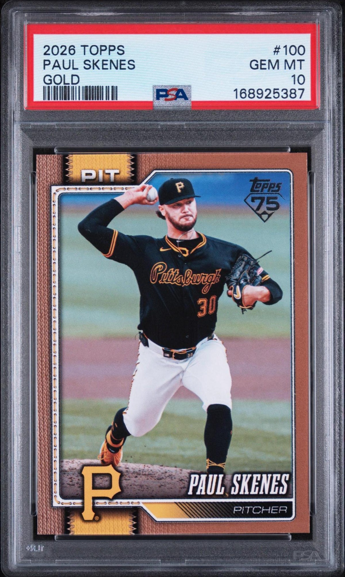 2026 TOPPS 100 PAUL SKENES GOLD PSA 10