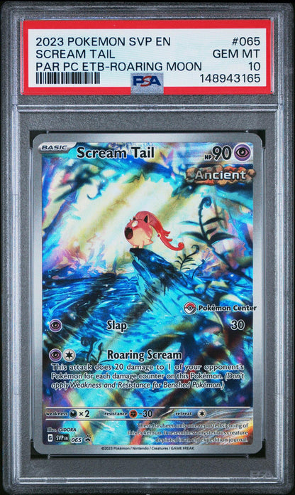 2023 Pokemon Scream Trail Roaring Moon 065 PSA 10
