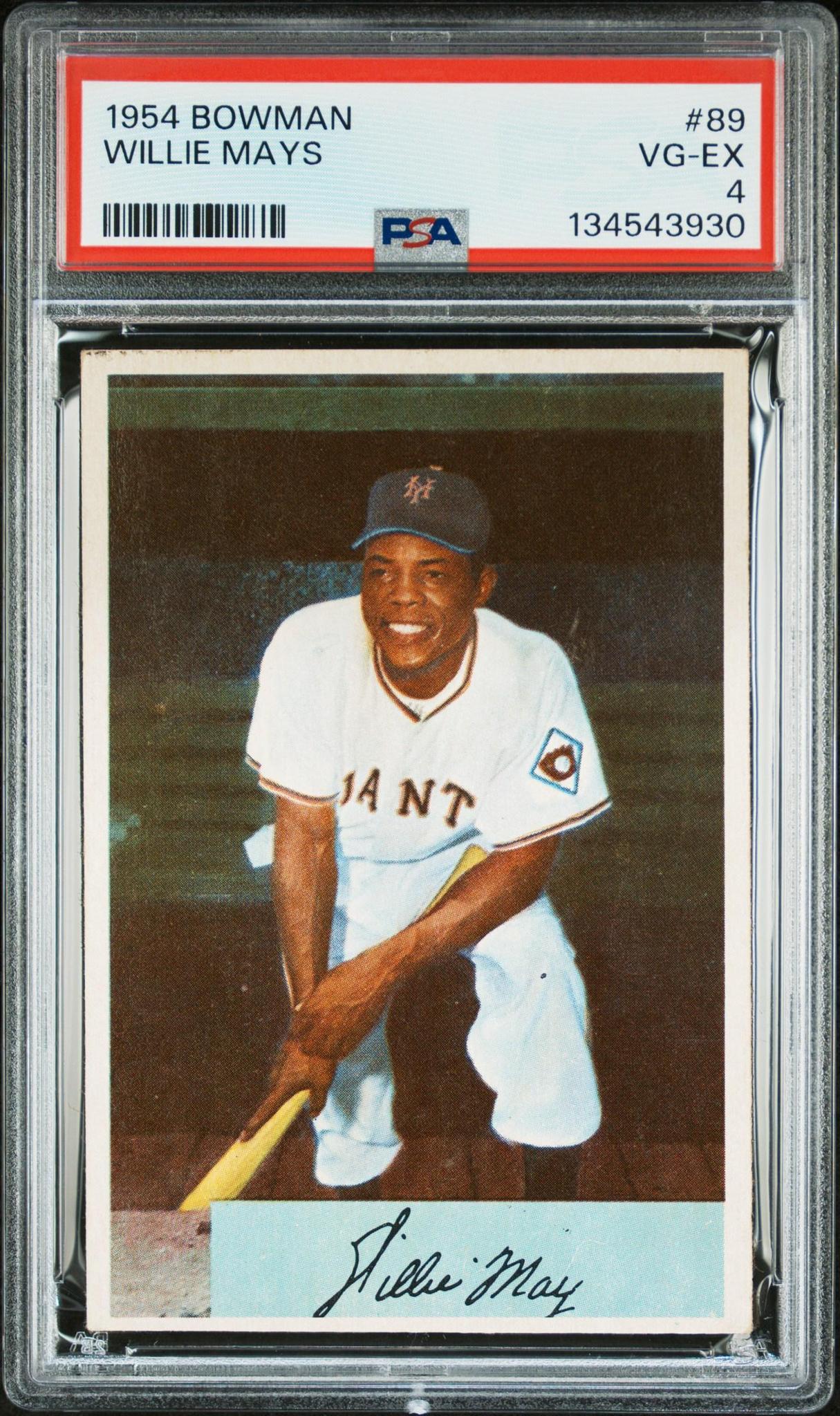 1954 Bowman Willie Mays #89 PSA 4