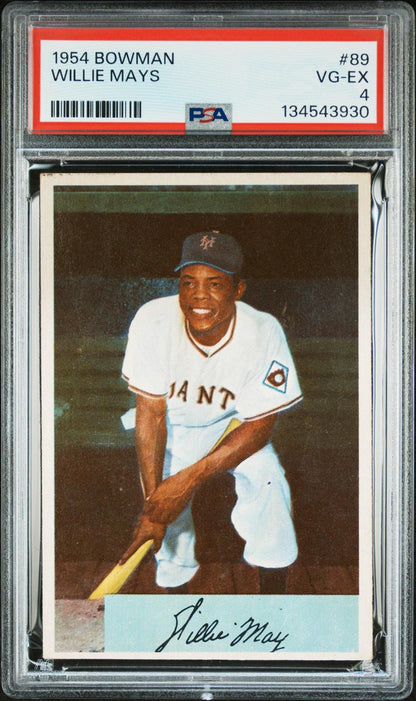 1954 Bowman Willie Mays #89 PSA 4