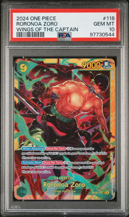 2024 One Piece Roronoa Zoro #118 Wings of The Captain