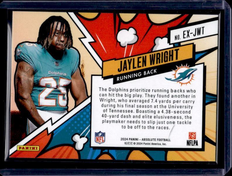 2024 Panini Absolute #EX-JWT Jaylen Wright Explosive