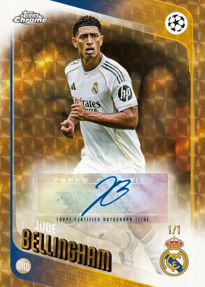 2025/26 Topps UEFA Club Competitions Chrome Soccer Hobby Box