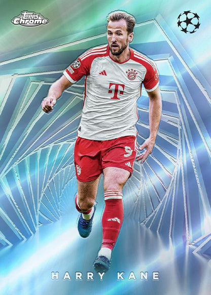 2023/24 Topps UEFA Club Competitions Chrome Soccer Jumbo Box
