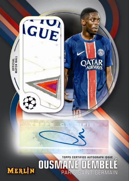 2024/25 Topps UEFA Club Competitions Merlin Chrome Soccer Blaster Box