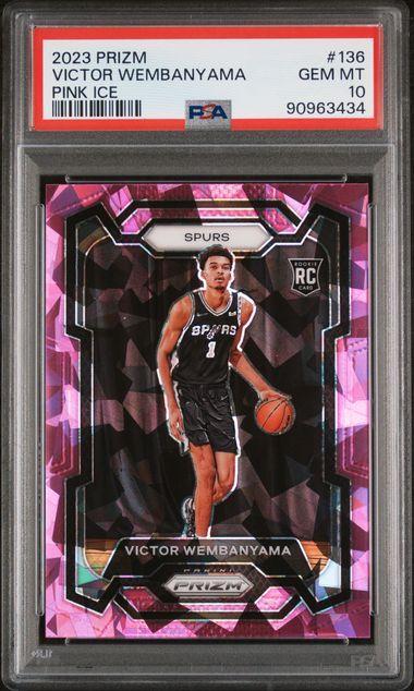 2023 PANINI PRIZM #136 VICTOR WEMBANYAMA PINK ICE