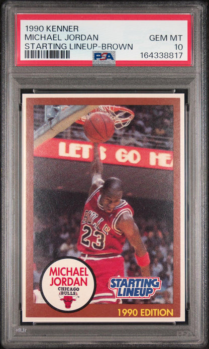 1990 KENNER STARTING LINE-UP MICHAEL JORDAN BROWN PSA 10