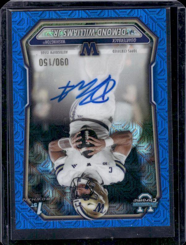 2026 Bowman Chrome U Demond Williams #BCPA-DEW Autograph /150