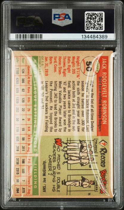 1955 Topps Jackie Robinson #50 PSA 4
