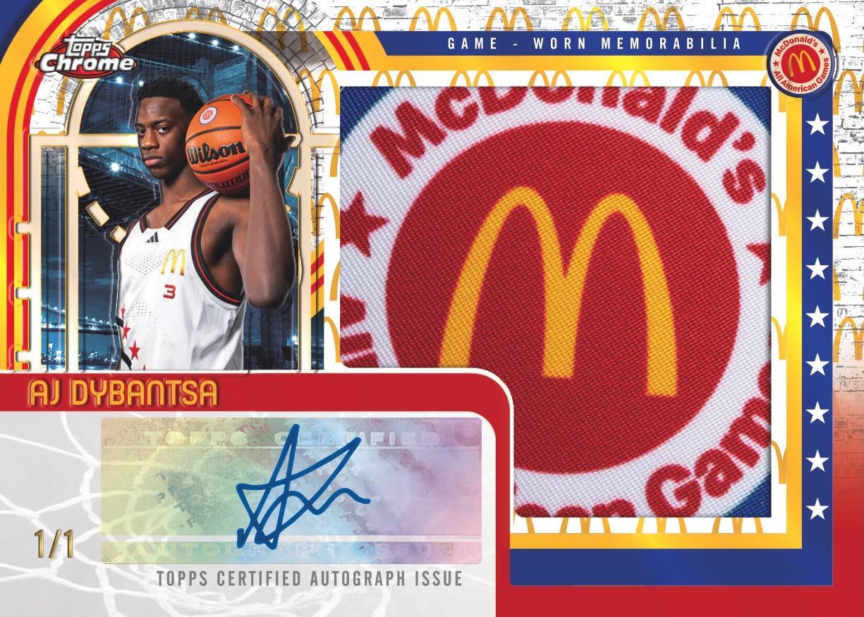 2025 Topps Chrome McDonald's All American Basketball Mega Box