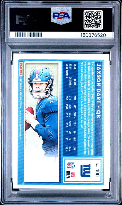 2025 Donruss Jaxson Dart #400 Press Proof Green PSA 10