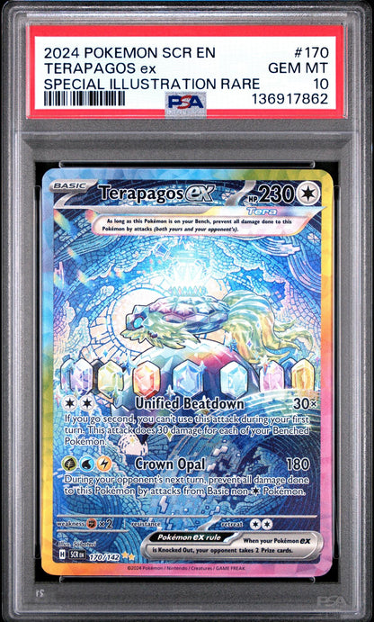 2024 Pokemon SCR Terapagos EX Special Illustration Rare PSA 10