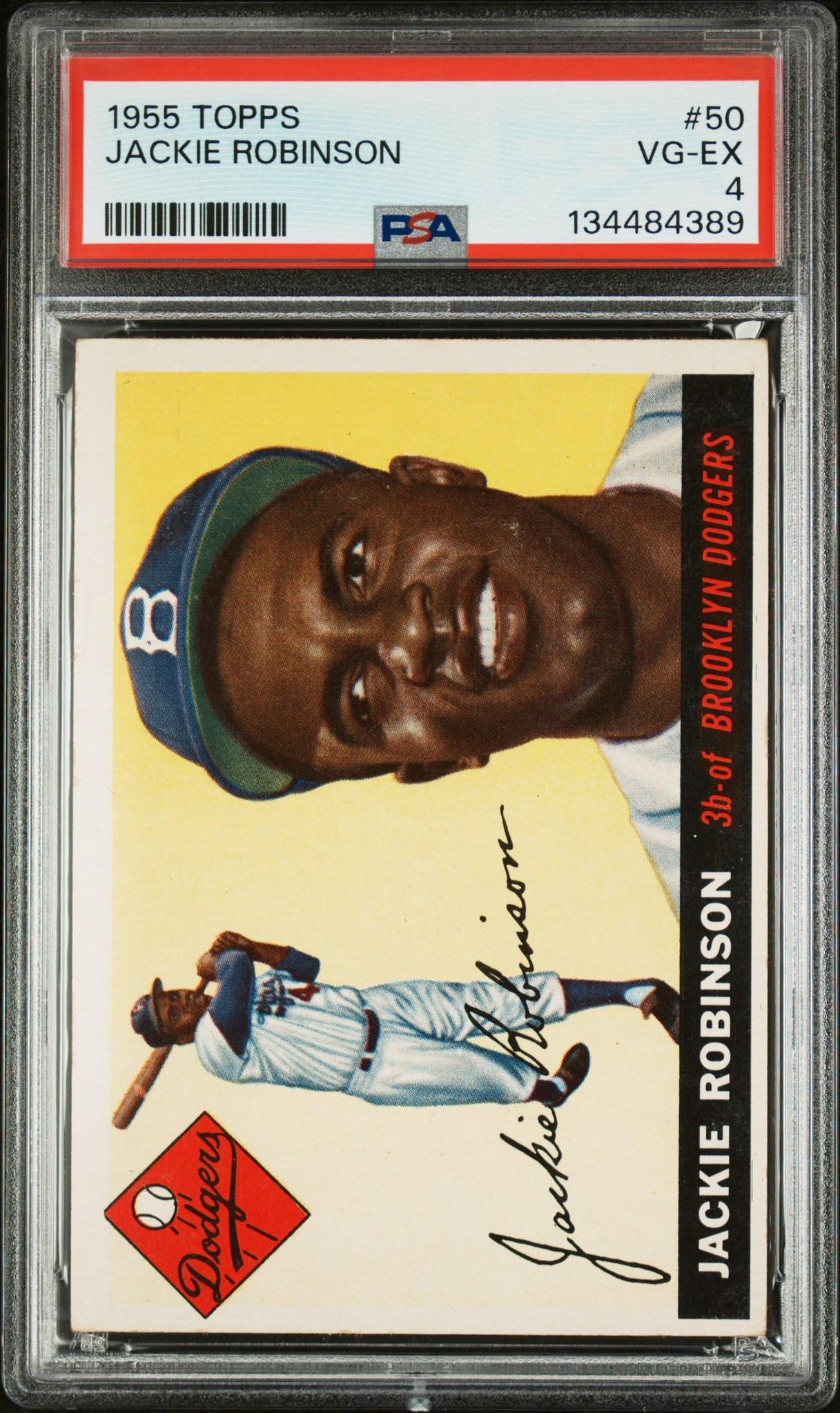 1955 Topps Jackie Robinson #50 PSA 4