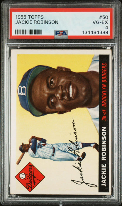 1955 Topps Jackie Robinson #50 PSA 4