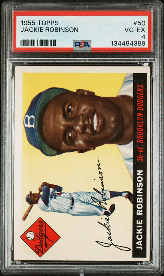 1955 Topps Jackie Robinson #50 PSA 4