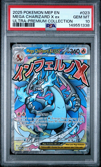 2025 Pokemon MEP Mega Charizard X EX PSA 10