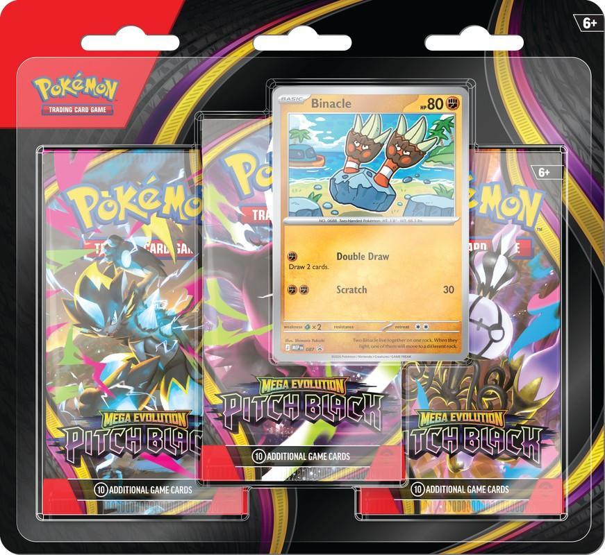 Pokemon Mega Evolution Pitch Black 3-Pack Blister Pack