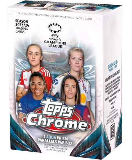 2023/24 Topps UEFA Women's Champions League Chrome Soccer Blaster Box