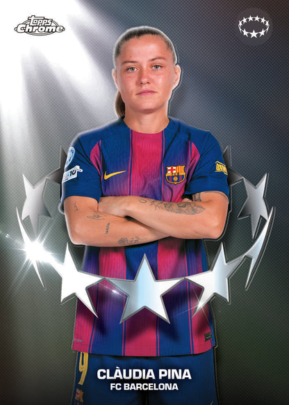 2025/26 Topps UEFA Women's Champions League Chrome Soccer Hobby Box