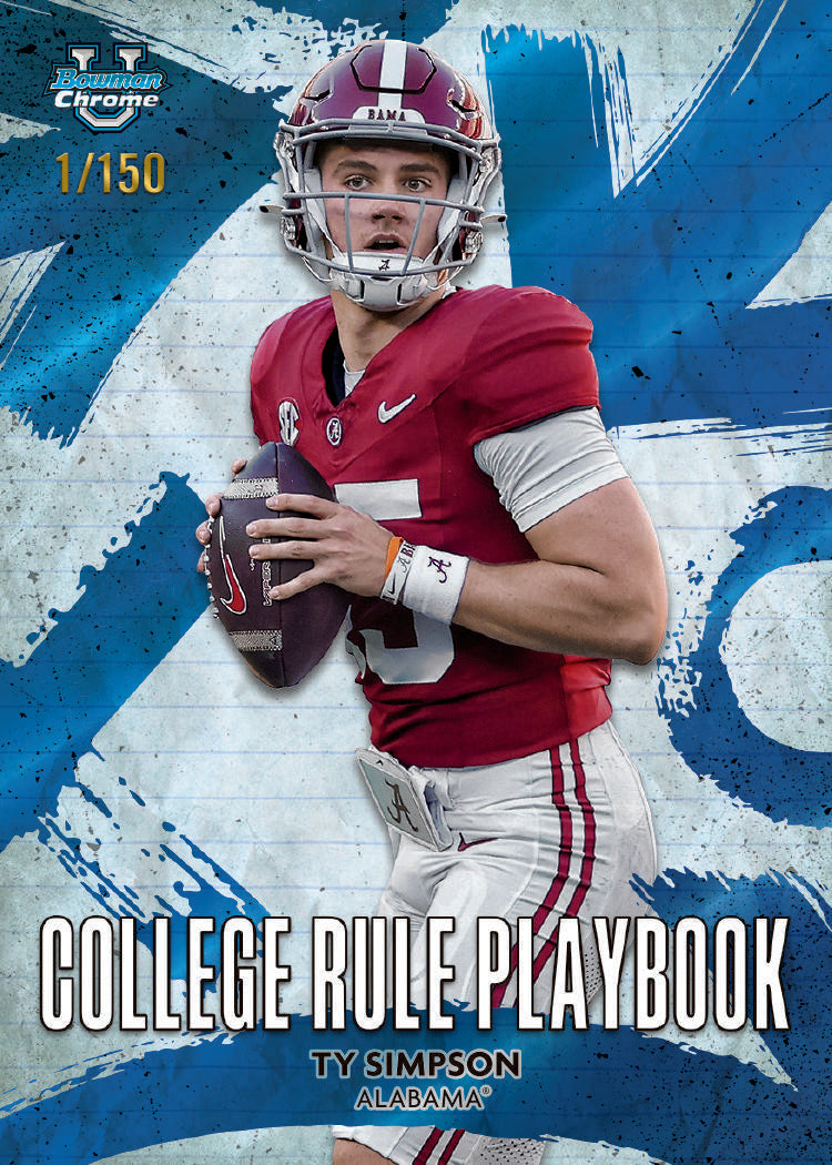 2025 Bowman Chrome University Football Breaker's Delight Box