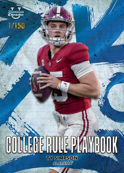 2025 Bowman Chrome University Football Breaker's Delight Box