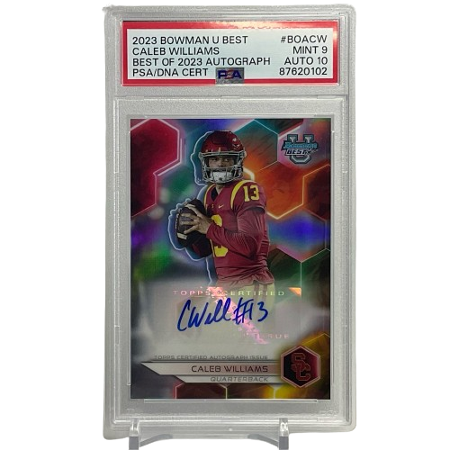 2023 Bowman's Best University Caleb Williams #BOA-CW Autograph PSA 9 Auto 10