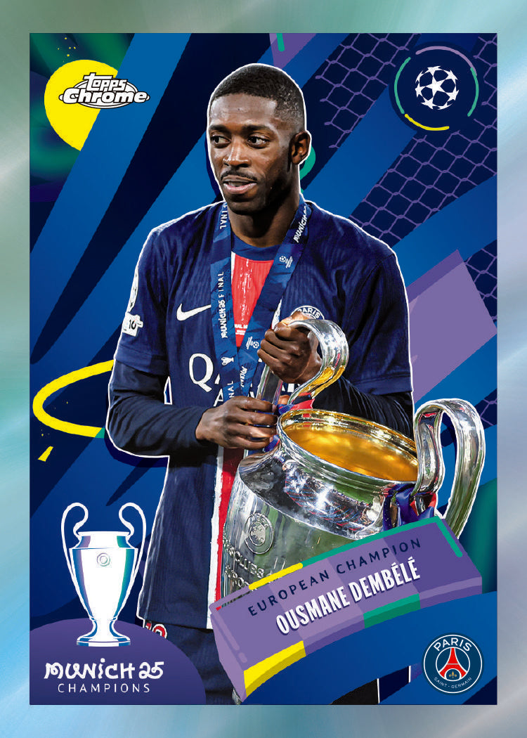 2025/26 Topps UEFA Club Competitions Chrome Soccer Blaster Box