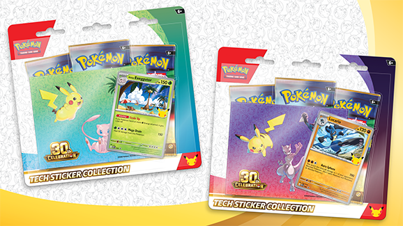 Pokemon 30th Celebration Tech Sticker Collection